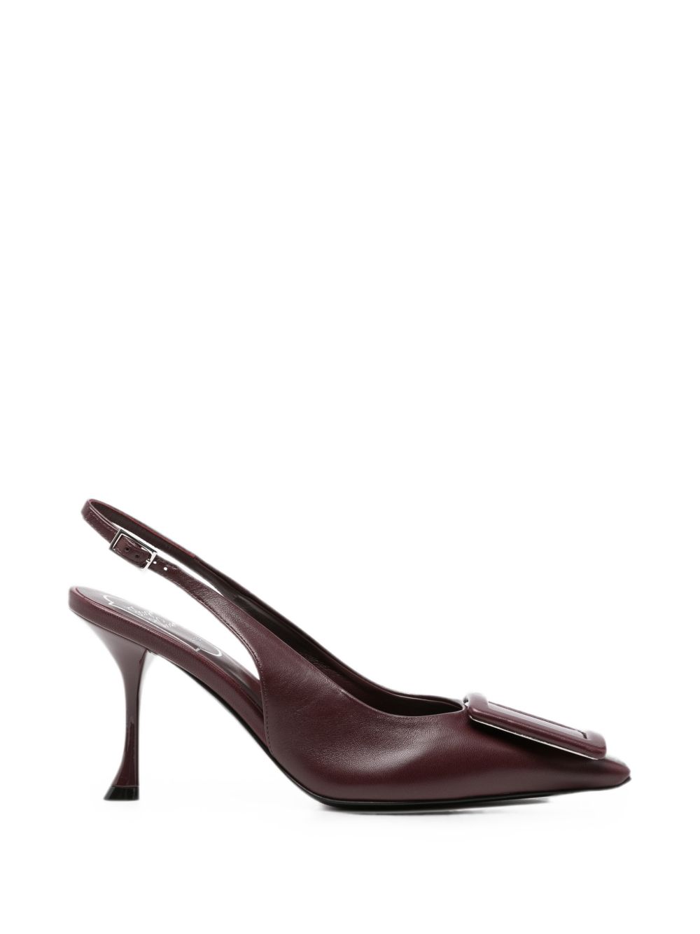 Roger Vivier Women Viv Ville Leather Slingback Pumps