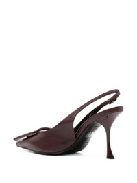 Roger Vivier Women Viv Ville Leather Slingback Pumps