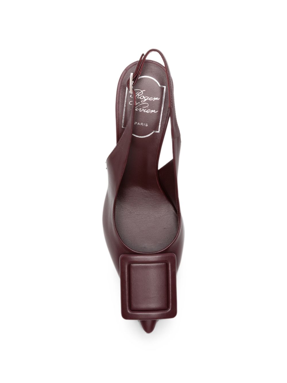 Roger Vivier Women Viv Ville Leather Slingback Pumps