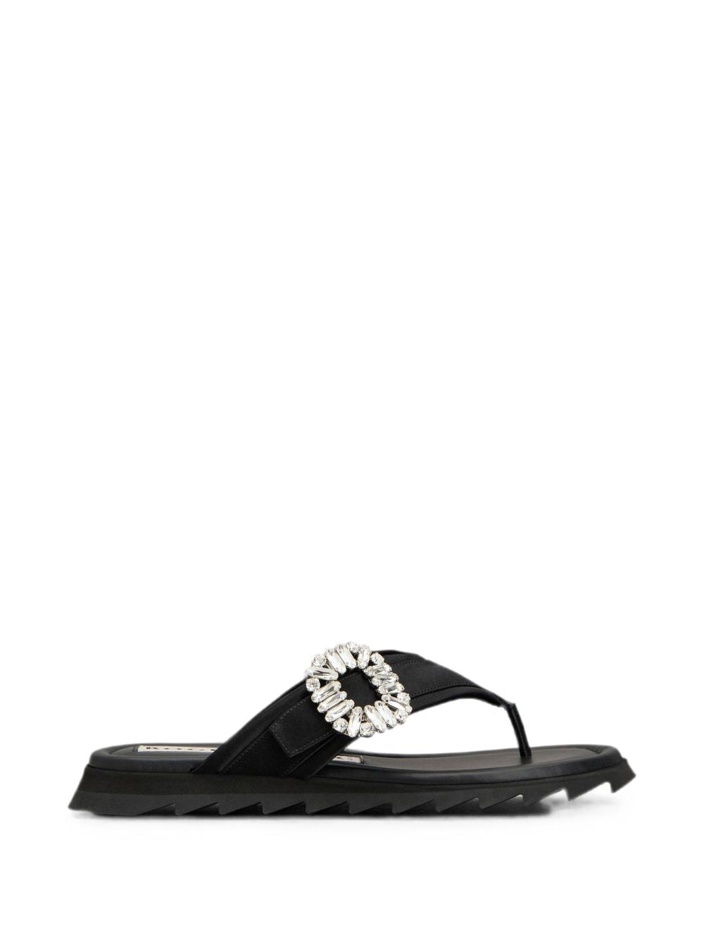 Roger Vivier Women Slidy Flip Satin Thong Sandals