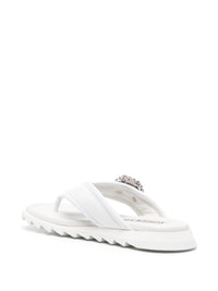 Roger Vivier Women Slidy Flip Leather Thong Sandals