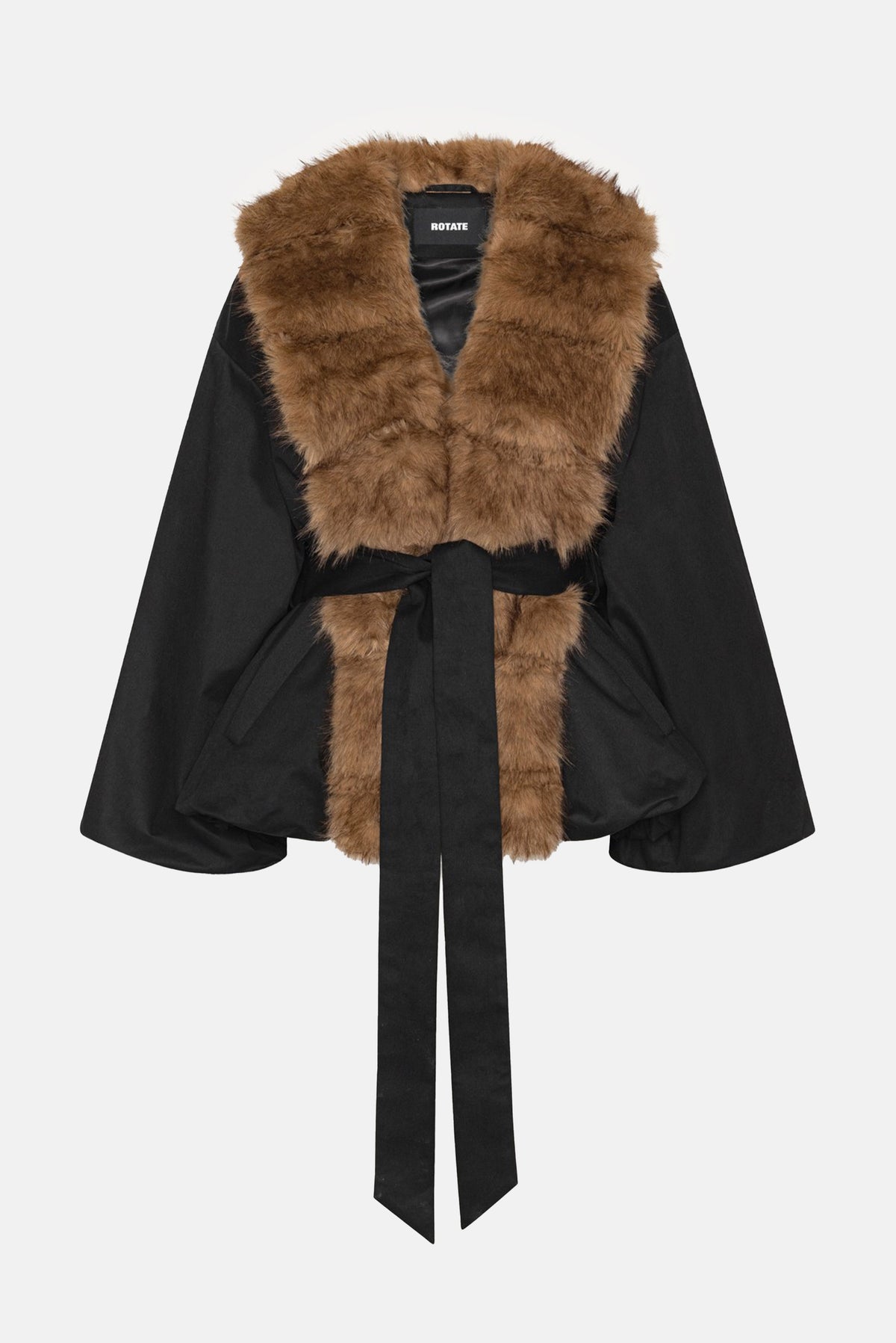 Rotate Rotate Women Faux Fur Collar Jacket