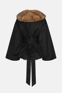 Rotate Rotate Women Faux Fur Collar Jacket