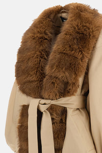 Rotate Rotate Women Jacket With Faux Fur Collar