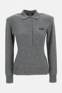 Rotate Women Wool Longleeve Polo