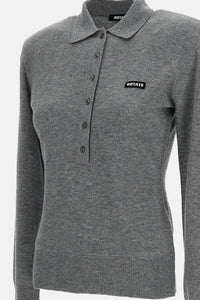 Rotate Women Wool Longleeve Polo