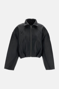 Rotate Women Boxy Leather Jacket