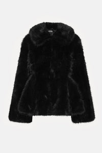 Rotate Rotate Women Faux Fur Flared Jacket