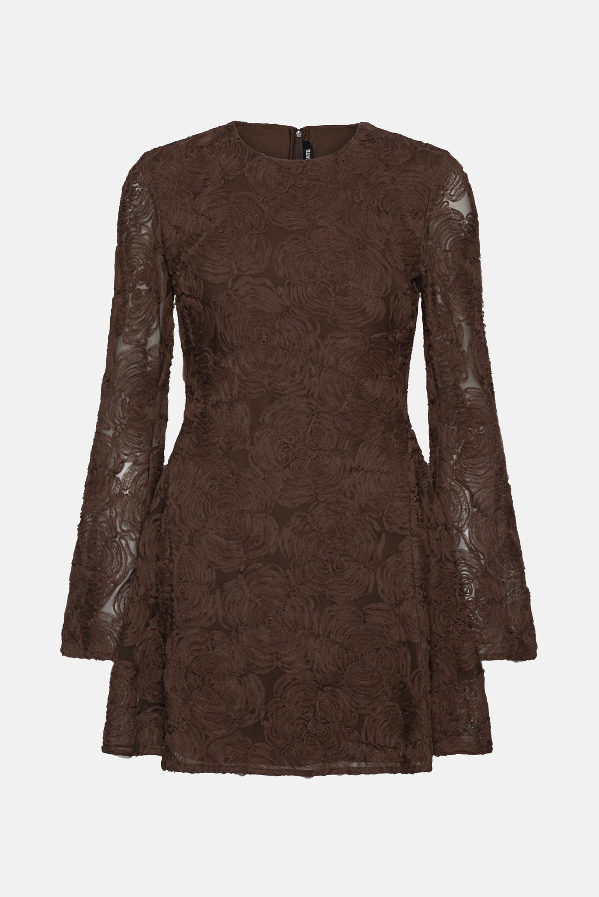 Rotate Rotate Women Flower Mesh Ls Mini Dress