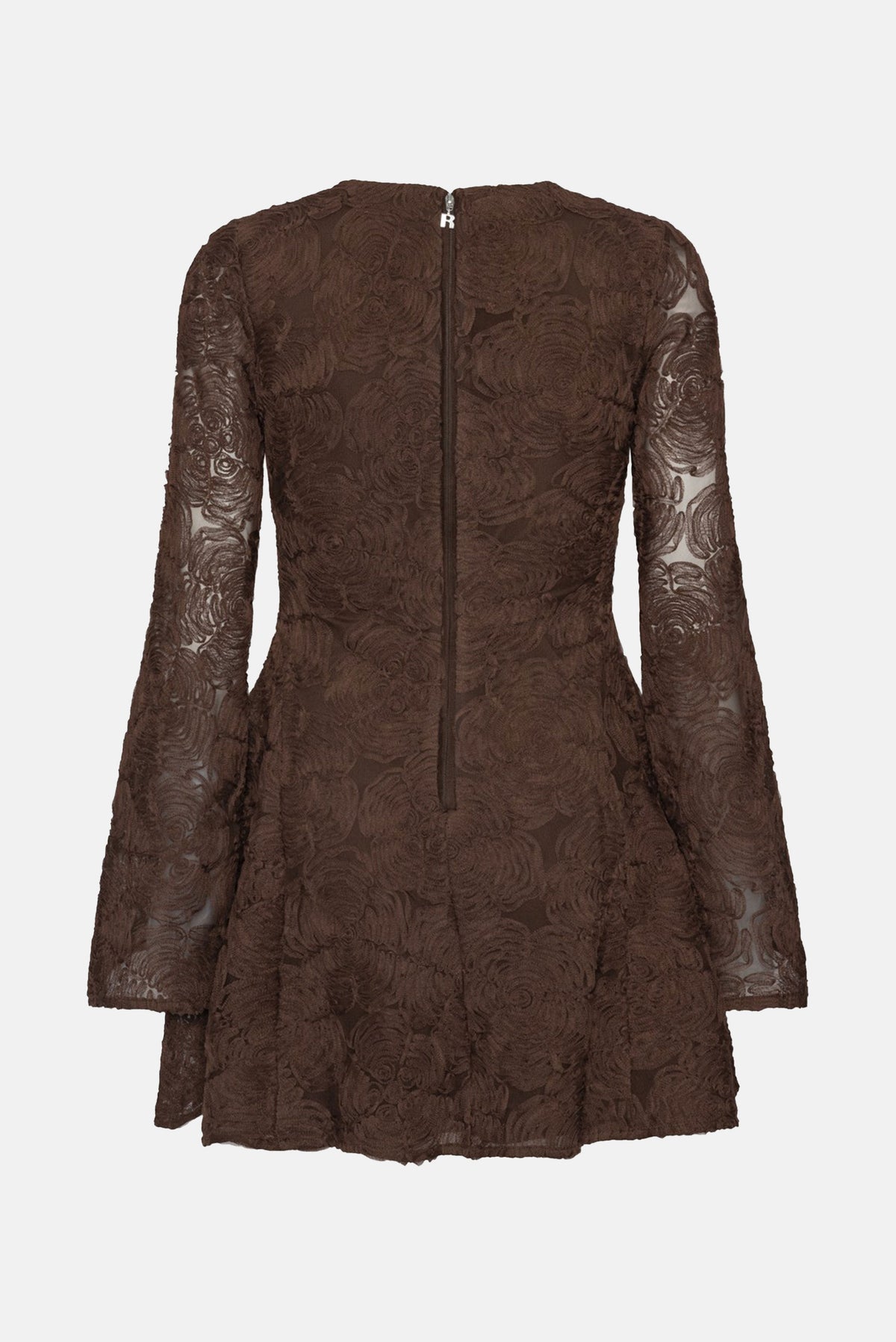 Rotate Rotate Women Flower Mesh Ls Mini Dress