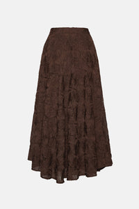 Rotate Rotate Women Flower Mesh Sun Skirt