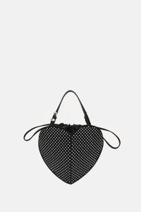 Rotate Women Rhinestone Heart Bag