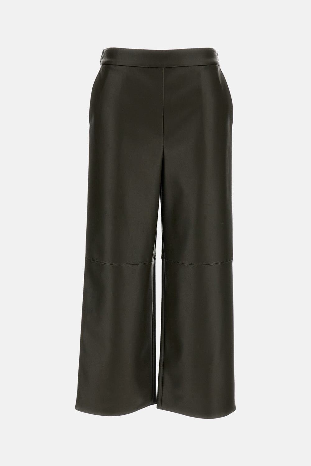 S Max Mara S Max Mara Women Coated Jersey Cropped Trousers