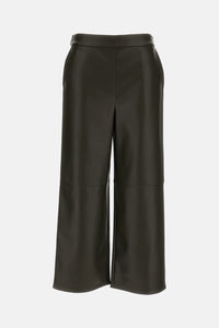 S Max Mara S Max Mara Women Coated Jersey Cropped Trousers