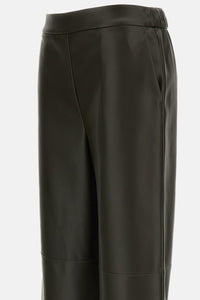 S Max Mara S Max Mara Women Coated Jersey Cropped Trousers
