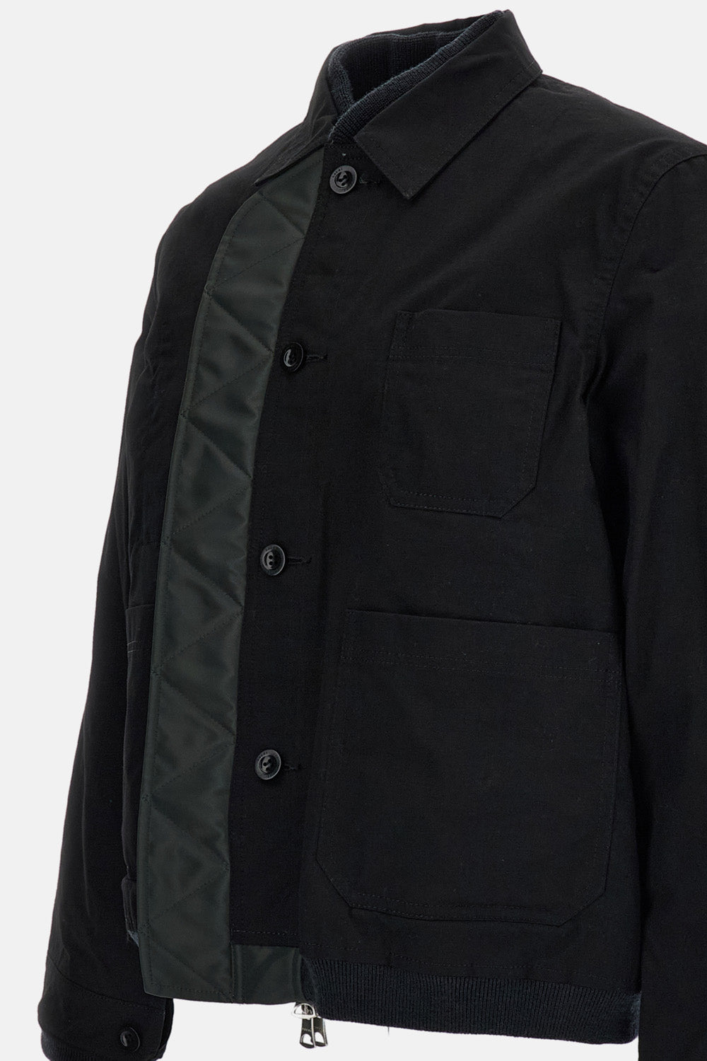 Sacai Men Nylon Twill Rip Stop Reversible Jacket