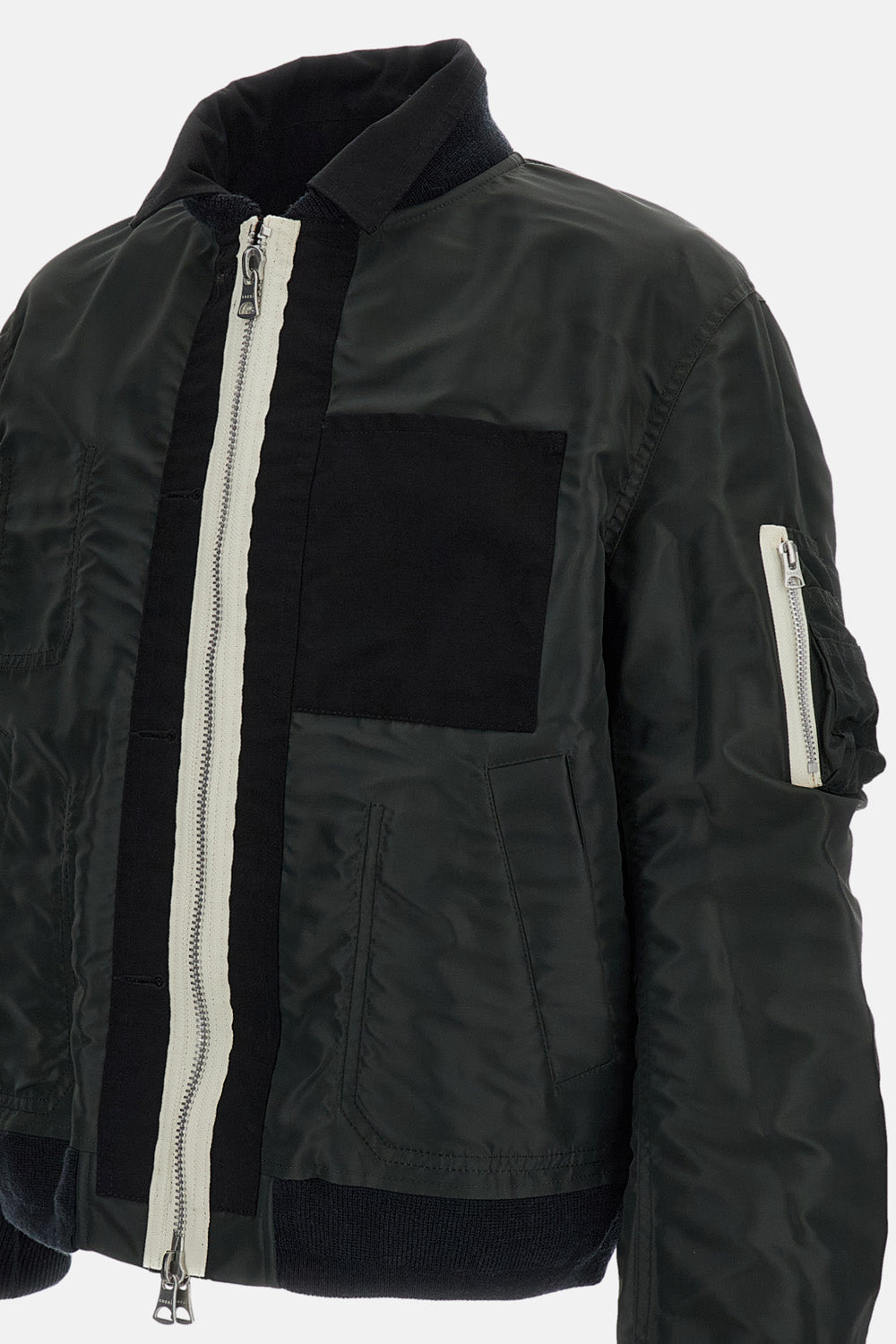 Sacai Men Nylon Twill Rip Stop Reversible Jacket