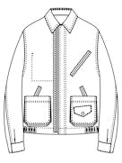 Sacai Men Suede Blouson Jacket