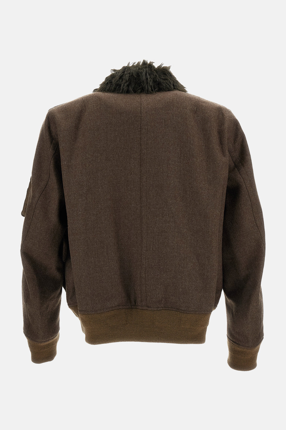 Sacai Men Wool Melton Jacket