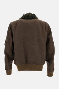 Sacai Men Wool Melton Jacket