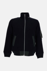 Sacai Men Wool Knit Fisherman Cardigan