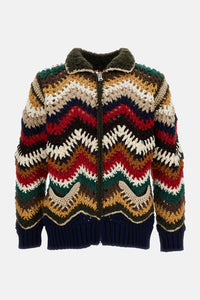 Sacai Men Mix Crochet Knit