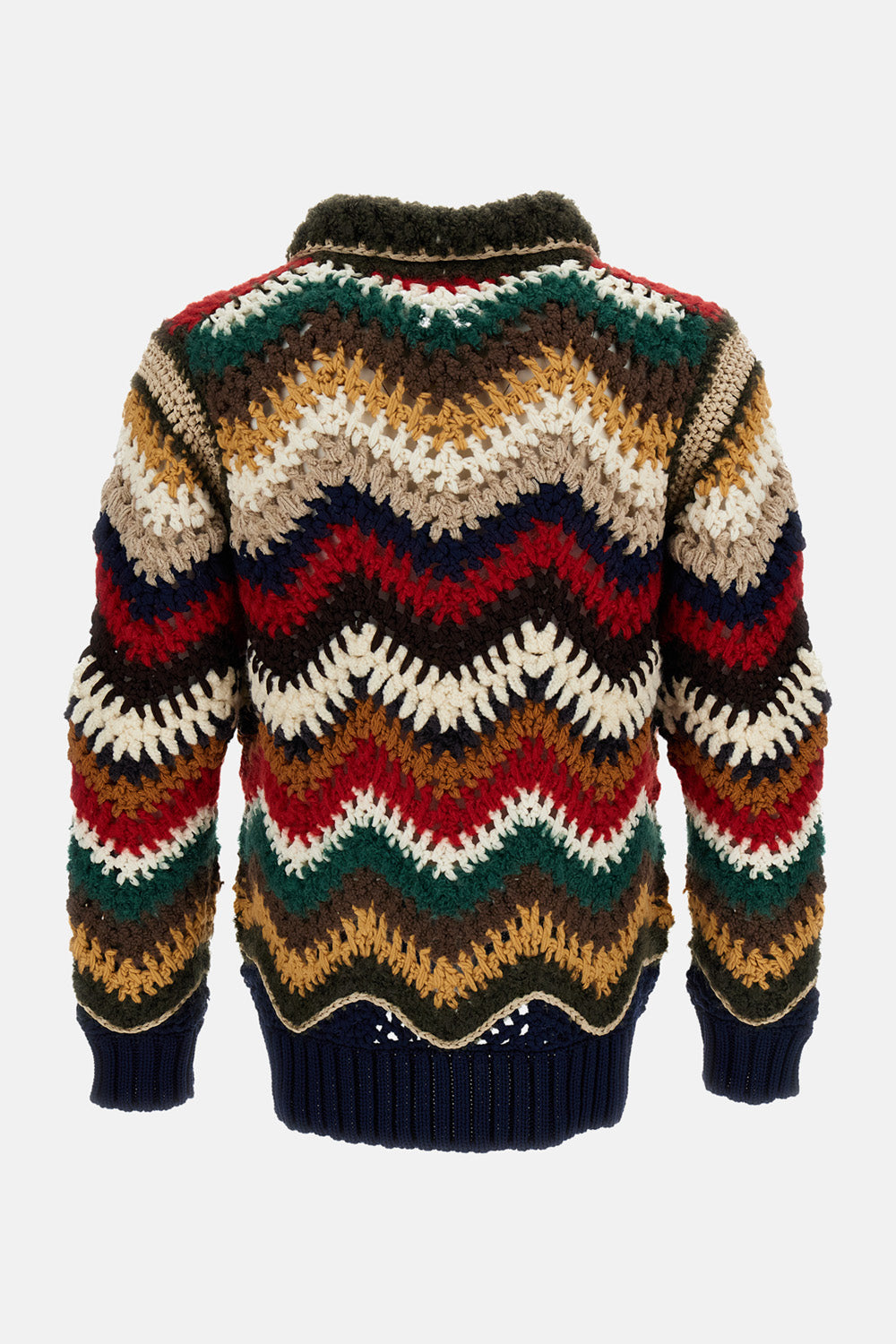 Sacai Men Mix Crochet Knit