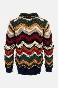 Sacai Men Mix Crochet Knit