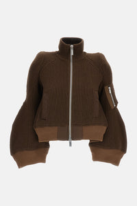Sacai Sacai Women Wool Knit Blouson