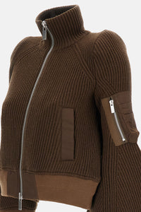 Sacai Sacai Women Wool Knit Blouson
