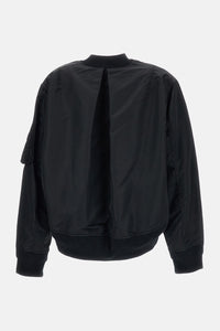 Sacai Sacai Women Nylon Twill X Cotton Knit Cardigan