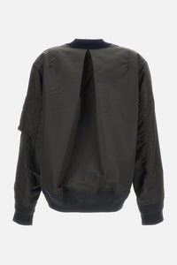 Sacai Sacai Women Nylon Twill X Cotton Knit Cardigan