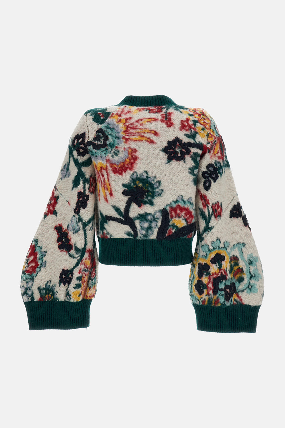 Sacai Sacai Women Floral Jacquard Knit Blouson