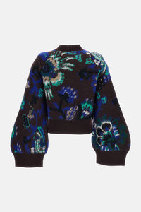 Sacai Women Floral Jacquard Knit Blouson