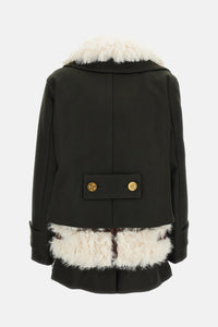 Sacai Sacai Women Wool Melton Coat