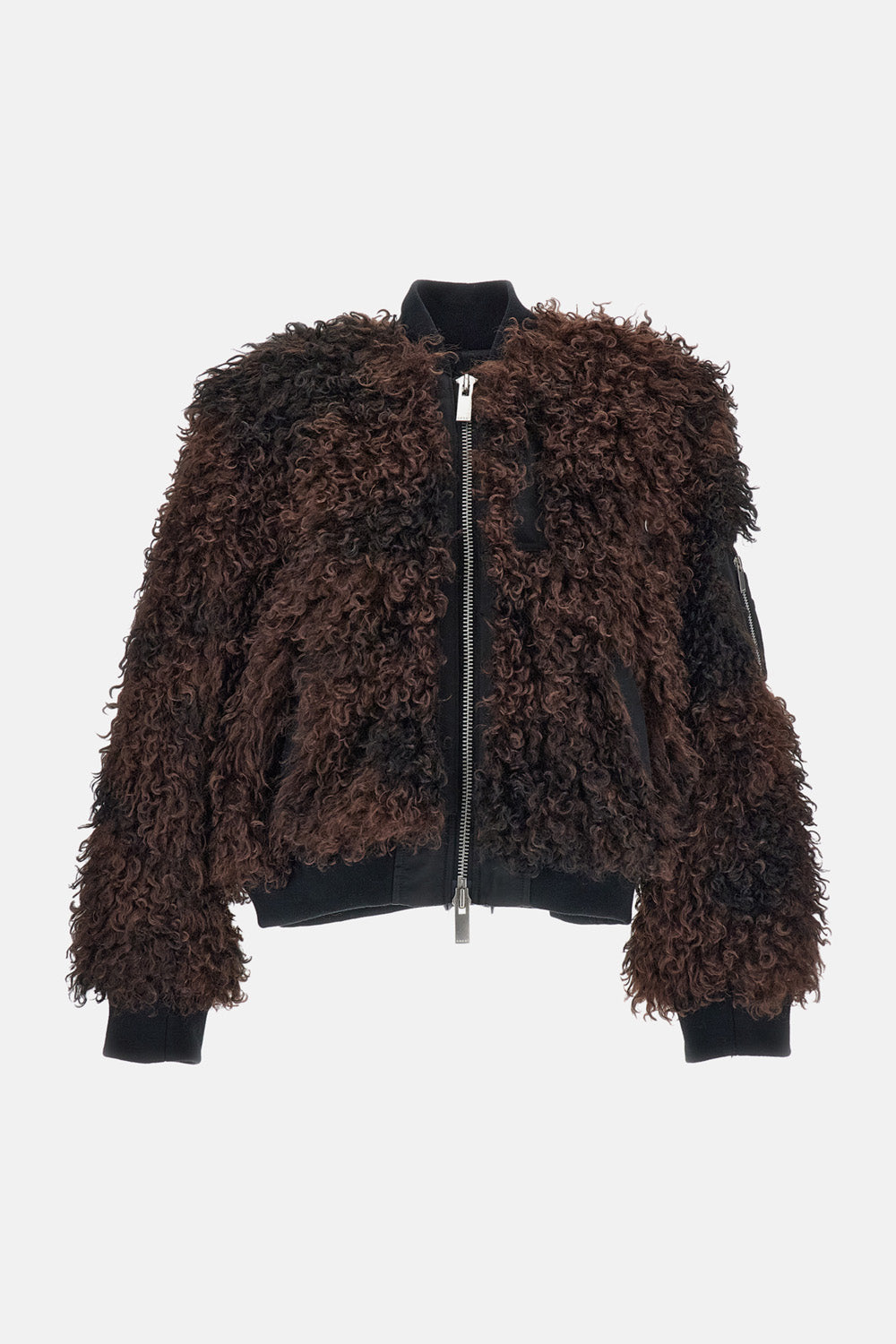 Sacai Sacai Women Curly Faux Fur Blouson