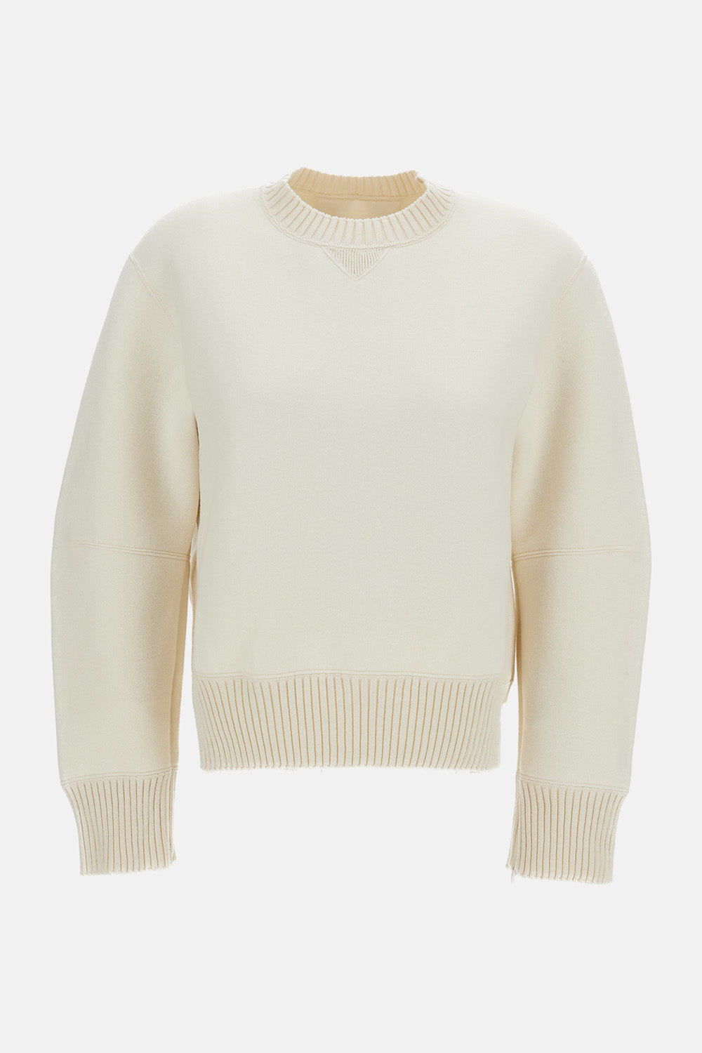 Sacai Sacai Women Cotton Cashmere Knit Pullover