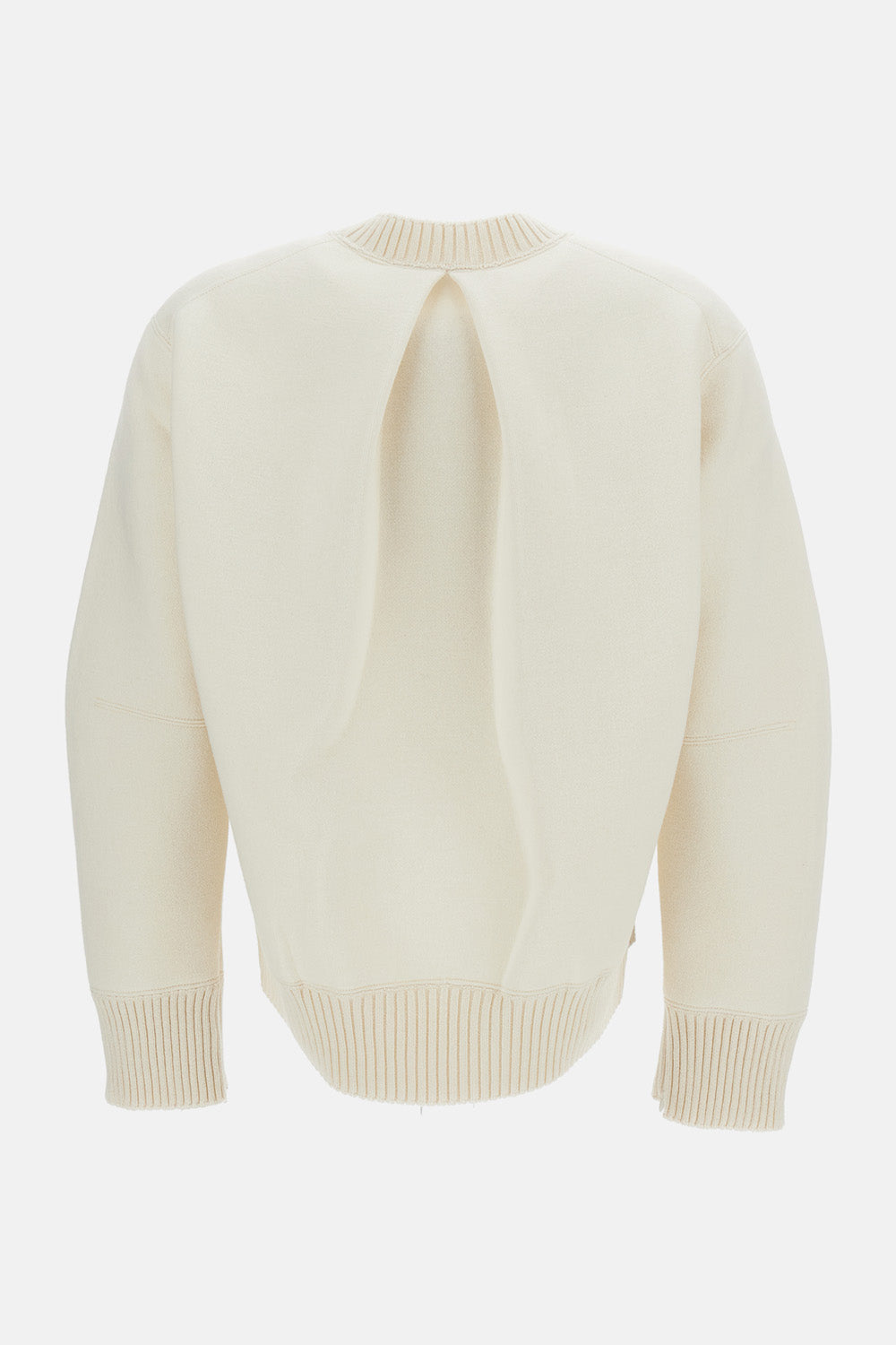 Sacai Sacai Women Cotton Cashmere Knit Pullover
