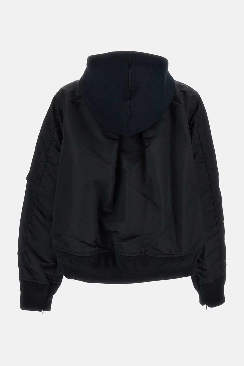 Sacai Sacai Women Sponge Sweat X Nylon Twill Hoodie