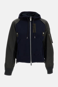 Sacai Sacai Women Sponge Sweat X Nylon Twill Hoodie