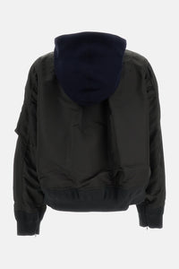 Sacai Sacai Women Sponge Sweat X Nylon Twill Hoodie