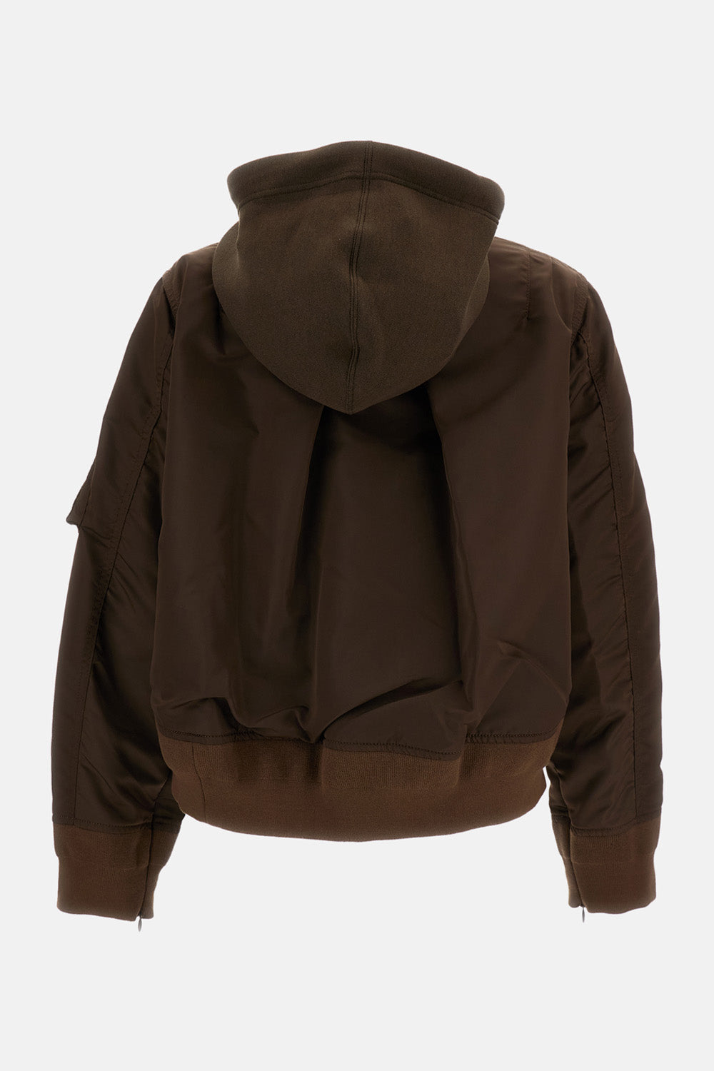 Sacai Sacai Women Sponge Sweat X Nylon Twill Hoodie