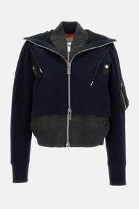 Sacai Sacai Women Bomber-Style Hooded Sweatshirt