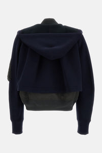 Sacai Sacai Women Bomber-Style Hooded Sweatshirt