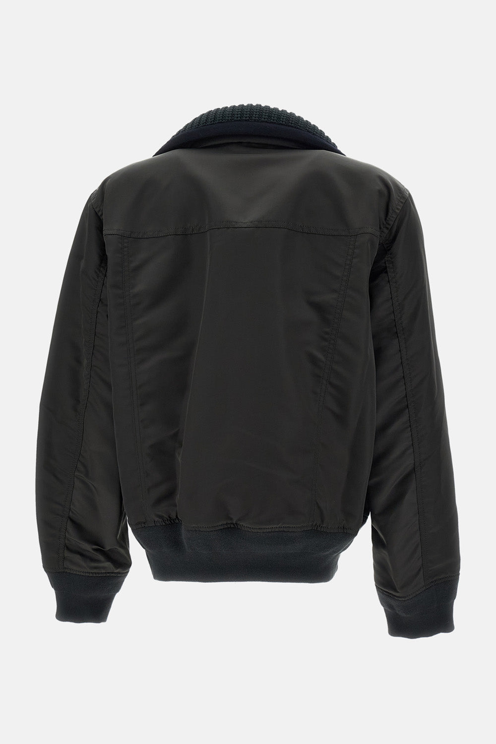 Sacai Sacai Women Nylon Twill X Wool Melton Blouson