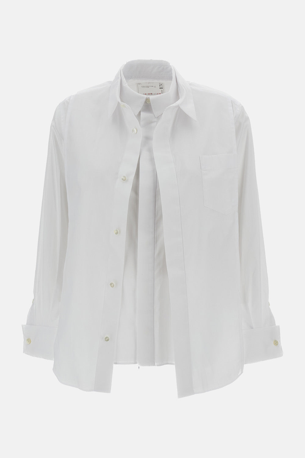 Sacai Sacai Women Hybrid Poplin Shirt