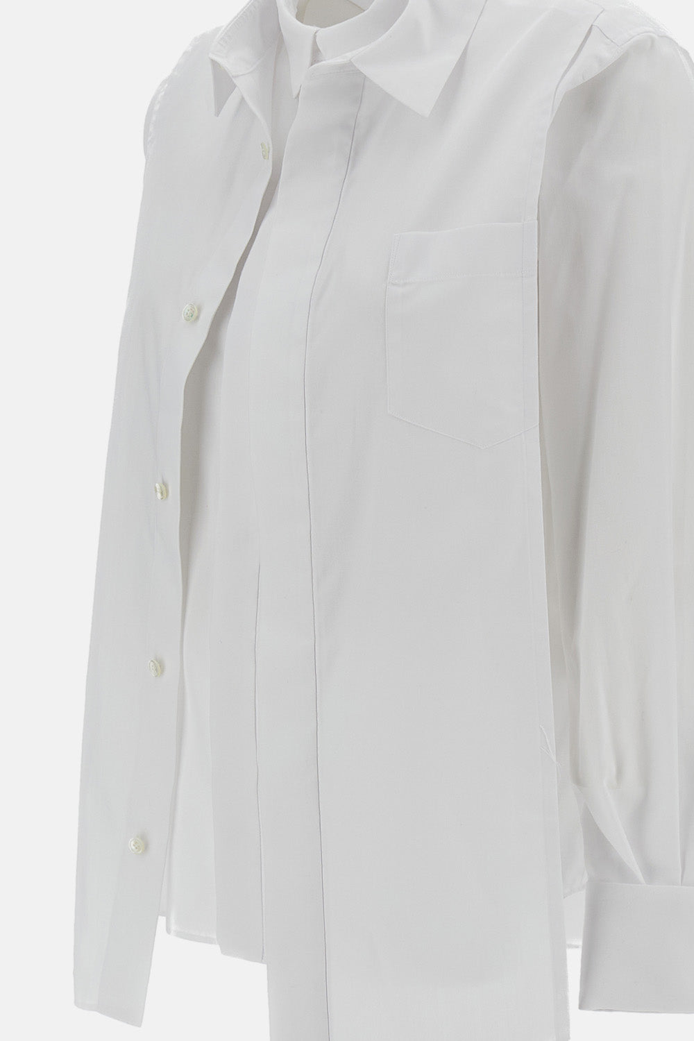 Sacai Sacai Women Hybrid Poplin Shirt