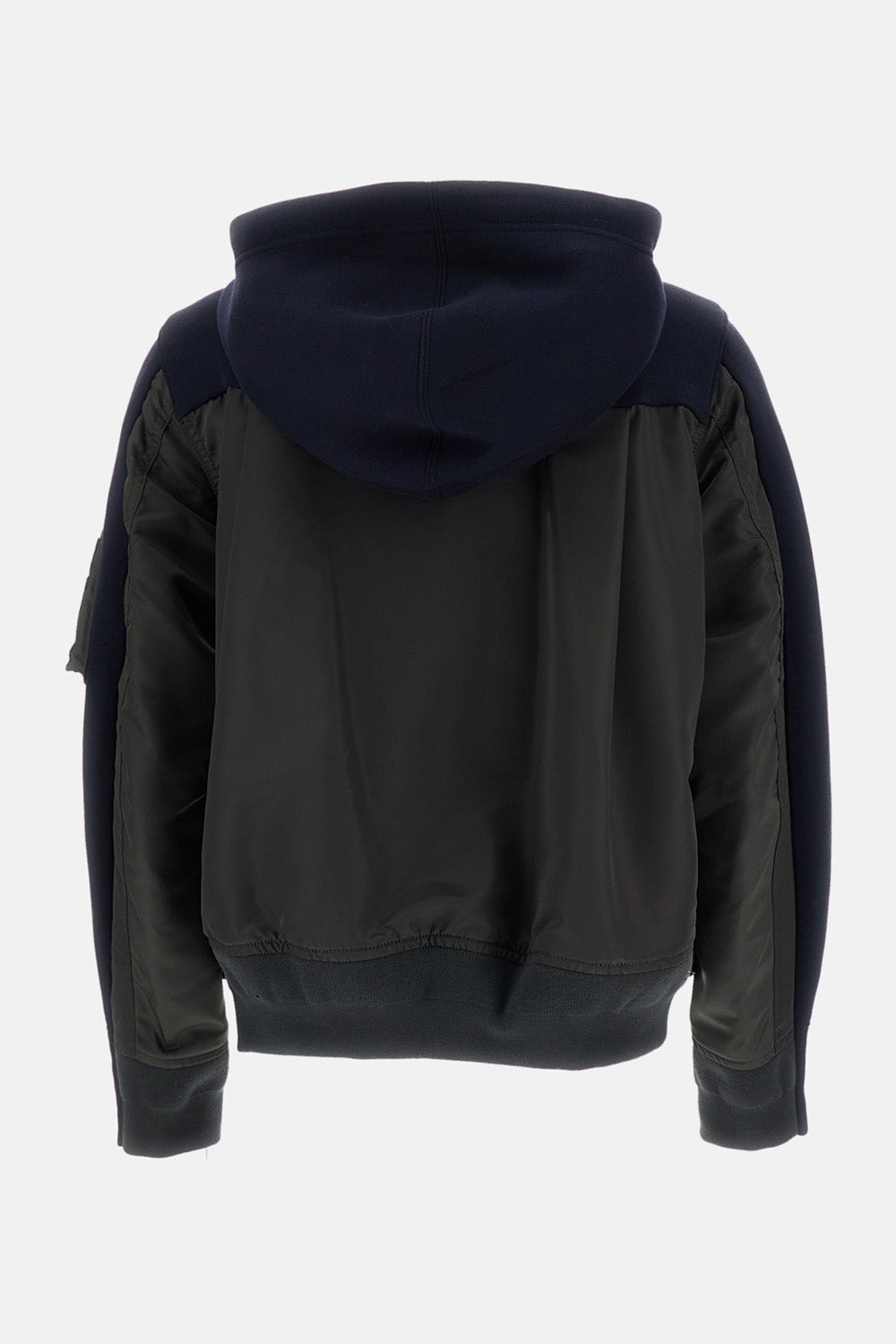 Sacai Sacai Women Sponge Sweat And Nylon Twill Hoodie