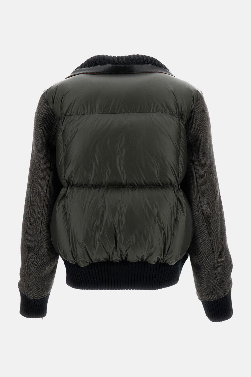 Sacai Sacai Women Herringbone Puffer Bluson