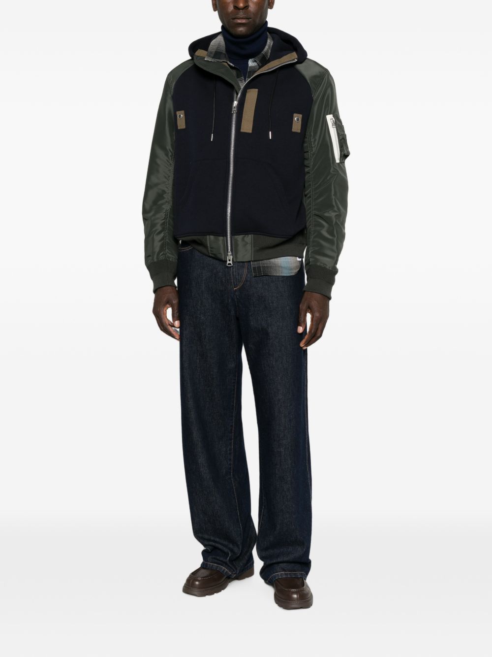 Sacai Men Zipped Sweatshirt